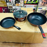 Cookware Set Non Stick Also Work Induction Gas Infrared