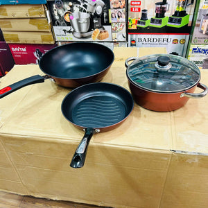 Cookware Set Non Stick Also Work Induction Gas Infrared