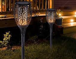 Solar Flame Mini Stake Light